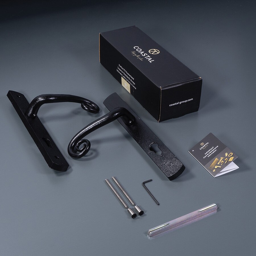 traditional black door handle